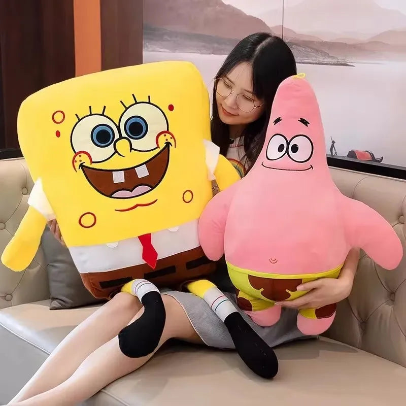 35cm Sponge Bob Plush Squarepants Patrick Eugene H. Krabs Gary Plush Doll Kawaii Kid Cartoon Anime Peripheral Toy Christmas Gift Beauty World Shop