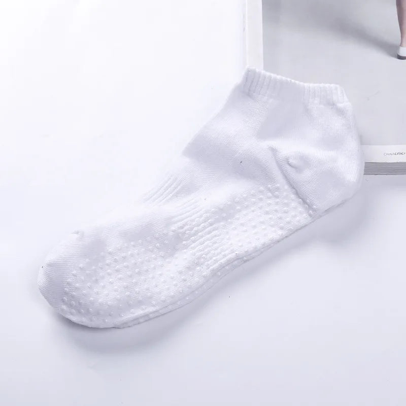 1pair Men's Cotton Non-slip Yoga Socks With Grips Breathable Anti Skid Floor Socks For Pilates Gym Fitness Size 39-44 Beauty World Shop