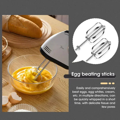 Handheld Electric Egg Beater Multifunctional Kitchen Mixer for White Cream Dough Automatic Home Cooking Egg White Beater Beauty World Shop