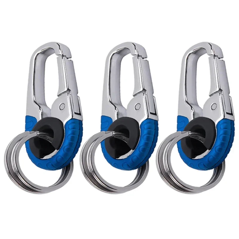 Keychain Buckle for Men Stainless Steel Key Ring Key Chain Hook Outdoor Carabiner Climbing Keyfob Accessories Beauty World Shop