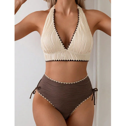 Sexy High Waist Bikinis Women's Swimwear Female Swimsuit For Swim Wear Bathing Suits Brazilian Bikini Set Beachwear Pool Bather Beauty World Shop