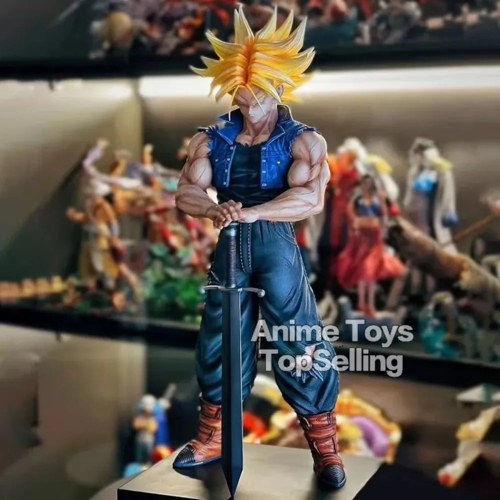 25cm/9.84in Anime Dragon Ball Z Figure Trunks Action Figures Pvc Statue Collection Model Toys for Gifts Beauty World Shop