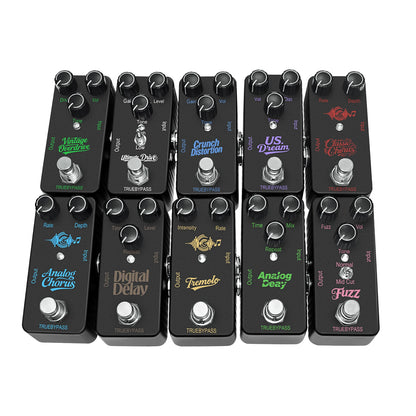 Electric Guitar Effects Pedal Mini Single Type Crunch Distortion Classic Chorus Delay    Digital Delay Beauty World Shop
