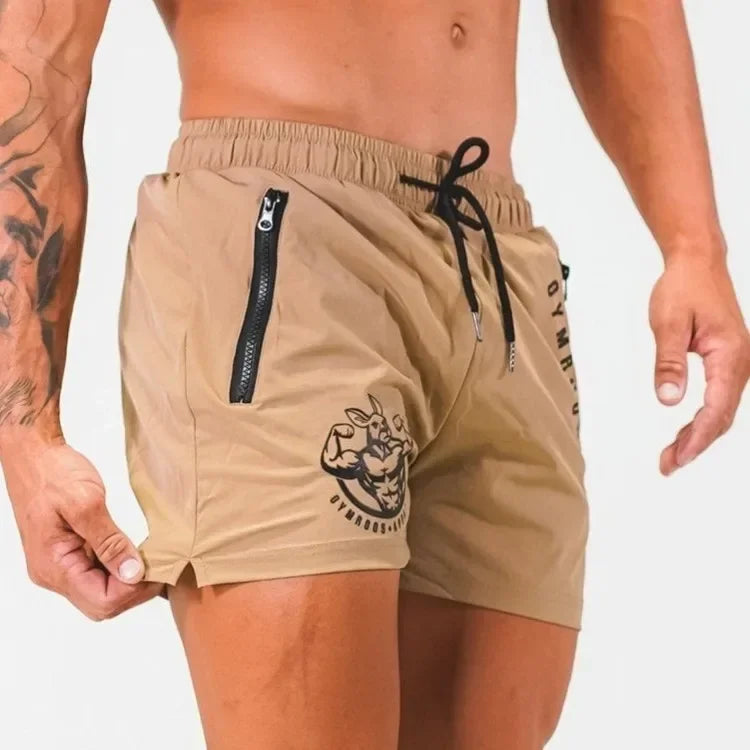 Sports Shorts Men Gym Workout Running Shorts Bodybuilding Joggers Summer Fitness Training Jogging Short Pants Male Beach pants Beauty World Shop