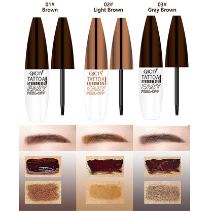 Lasting 3 Days Tattoo Easy Peel Off Eyebrow Gel Cream Types Long-Lasting Smudge-Proof Sweat Resistant  Waterproof Cosmetics Beauty World Shop