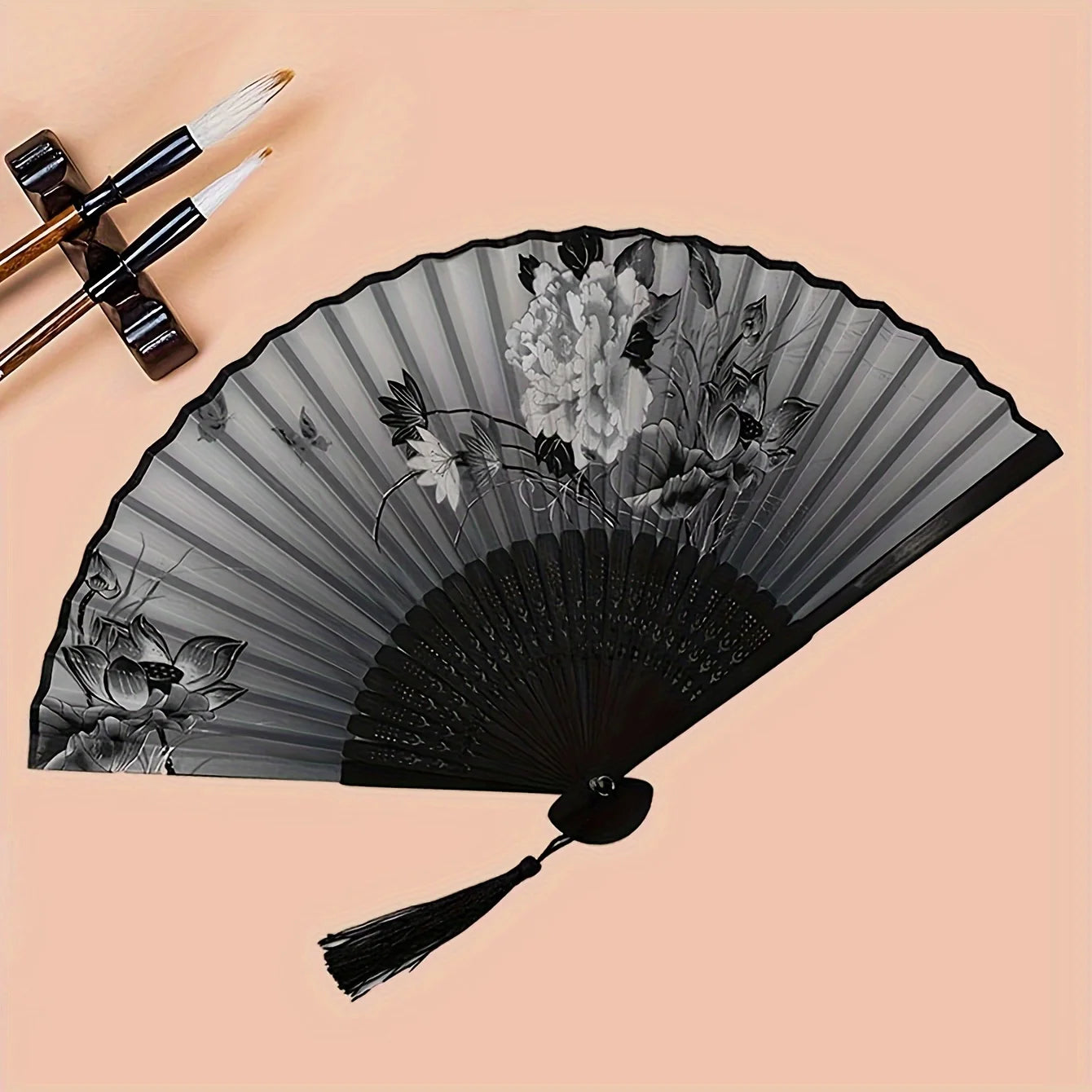 1pc-Multi-colored hand folding fan, bamboo folding fan, hand folding fan for church wedding gifts, party discount Beauty World Shop