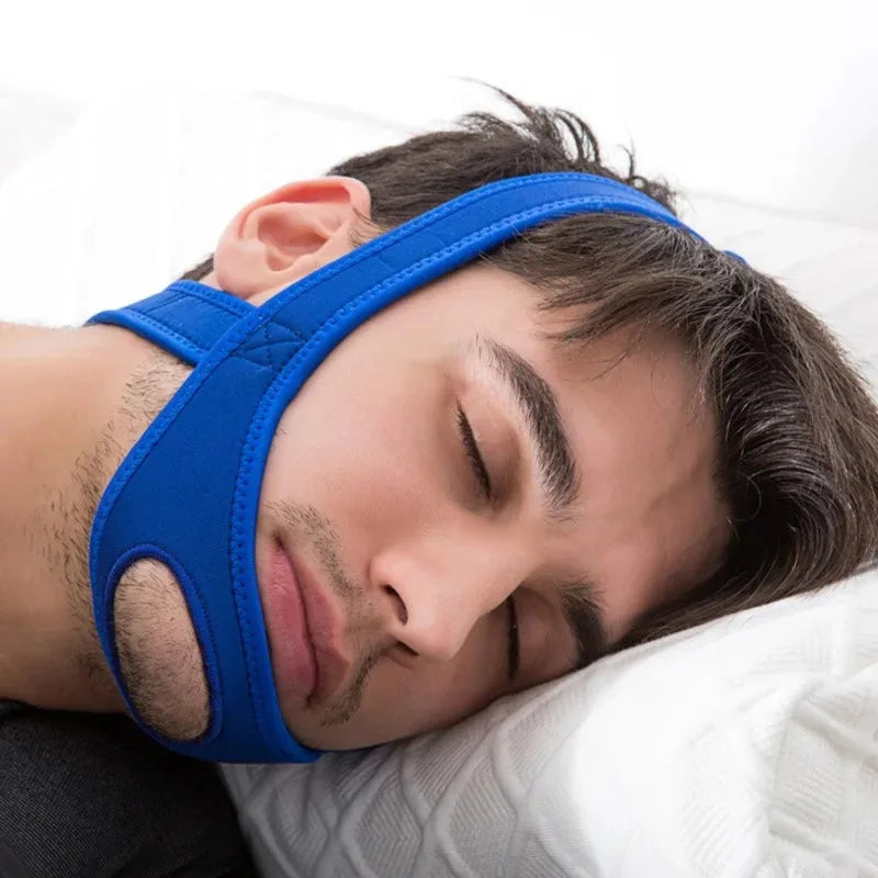 New Neoprene Anti Snore Stop Snoring Chin Strap Belt Anti Apnea Jaw Solution Sleep Support Apnea Belt Adjustable Sleep Care Tool Beauty World Shop