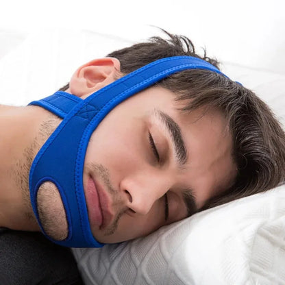 New Neoprene Anti Snore Stop Snoring Chin Strap Belt Anti Apnea Jaw Solution Sleep Support Apnea Belt Adjustable Sleep Care Tool Beauty World Shop