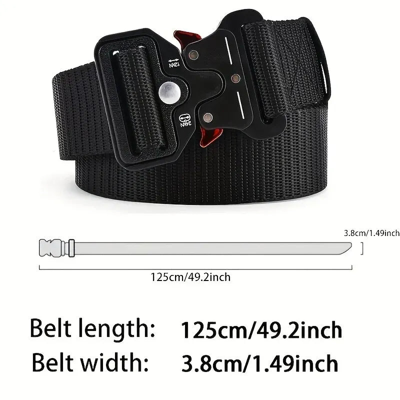 Men's Belt Outdoor Multi Function Belt High Quality Canvas For Nylon Male Luxury Belts Women's Sports Jeans Belt Neutral Belts Beauty World Shop