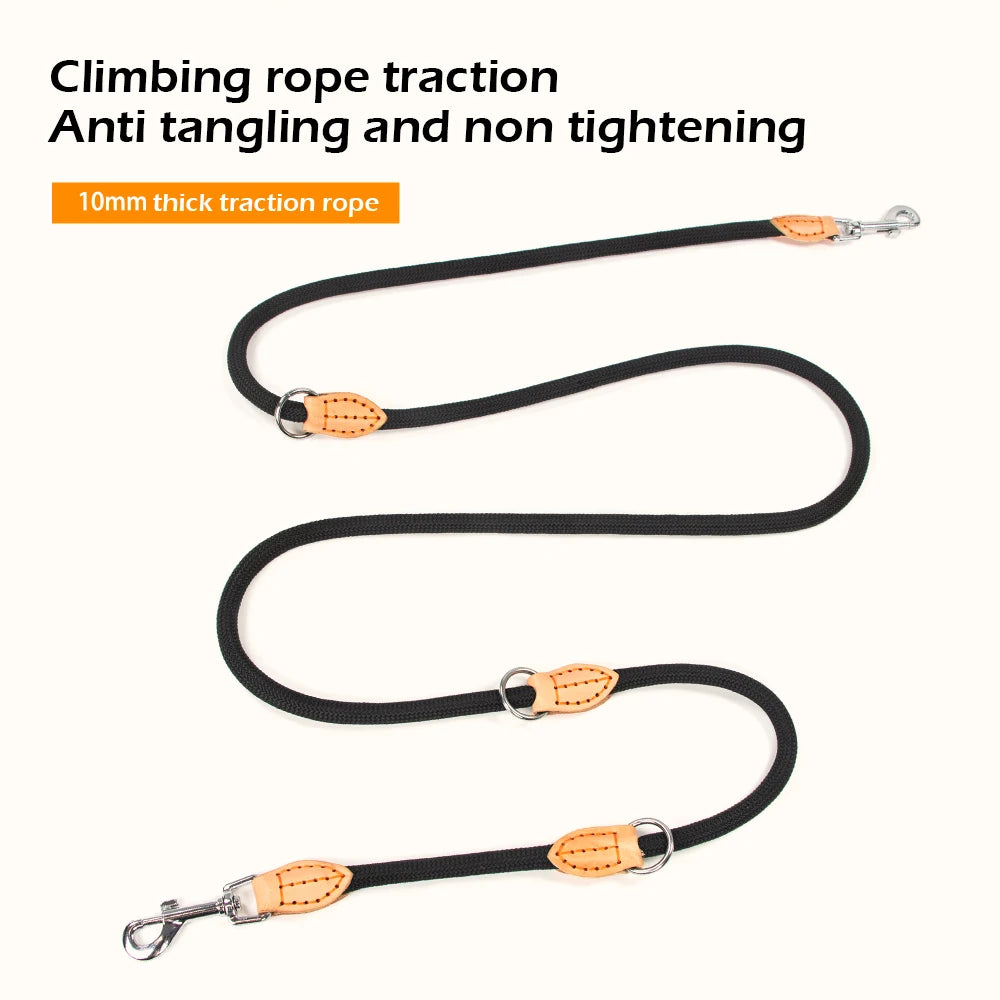 New Generation Dog Leash multifunctional 2.1M Generation Adjustable and Nylon For Large Hands Free Leash for 2 Dogs Universal