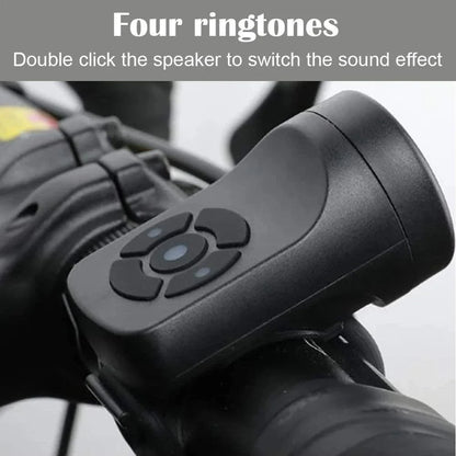 Bicycle Electric Bell Bike USB Charging Horn MTB Mountain Bike Warning Safety Ring Waterproof Bell Cycling Accessories Beauty World Shop