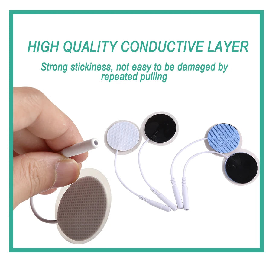 32mm EMS Electrode Pads Slim Self Adhesive Gel Electrode Sticker For Tens Acupuncture Digital Therapy Machine Beauty World Shop