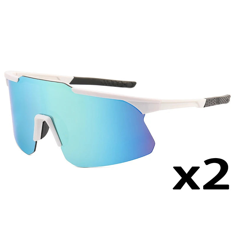 1/2/8pcsPolarized Cycling Sunglasses Outdoor Sport Cycling Riding Running Skiing Goggle Windproof Fishing Eyewear for Men Women Beauty World Shop