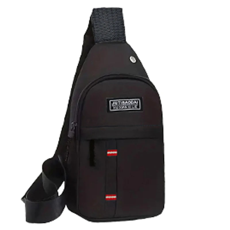 Men's and women's adjustable breast pockets, single-shoulder diagonal cross Oxford fabric breast pockets Beauty Fashion