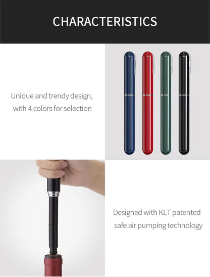 Portable Handheld 2-in-1 Air Pressure Wine Opener with Air Pump And Cork Remover Foil Cutter Compact Desktop Cicerone for Party Beauty World Shop