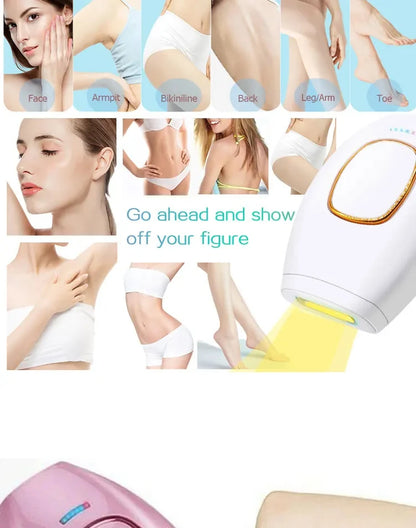 Body Bikini IPL 500,000 Flash Depilator Pulses Permanent Laser Epilator Painless For Women Hair Removal Home Use Devices Beauty World Shop