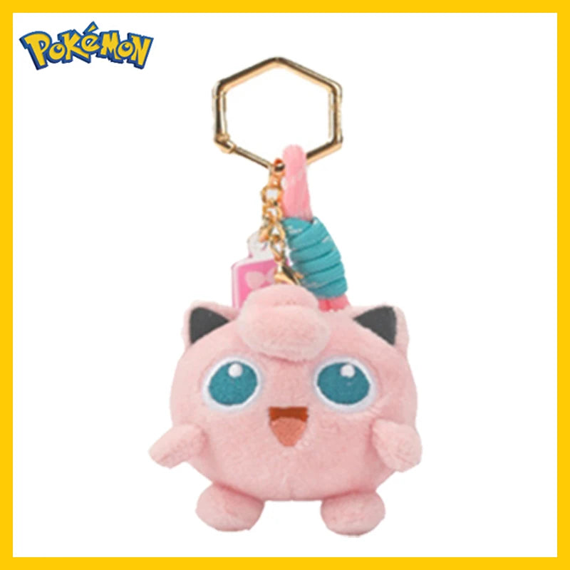 Original Anime Pokemon Kawaii Pikachu Keychain Gengar Mew Jigglypuff Mimikyu Stuffed Toy Cute Plush Keyring Doll Pendant Gift Beauty World Shop