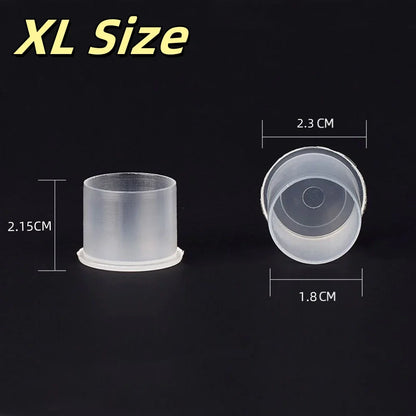 ROKYO 1000PCS Disposable Steady Tattoo Ink Cups Plastic Pigment Clear Holder Container Caps Permanent Makeup Microblading Supply Beauty Trend Shop