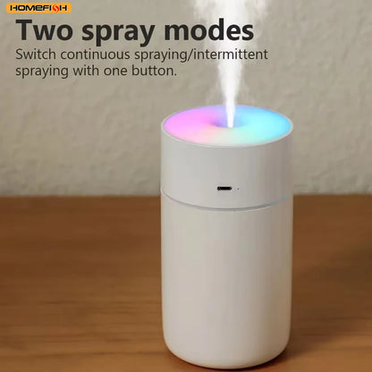 HOMEFISH Colorful Portable Mini Air Humidifier USB Rechargeable Wireless Home Car Aroma Diffuser Essential Oil Atomizer Beauty World Shop