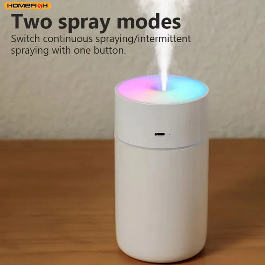 HOMEFISH Colorful Portable Mini Air Humidifier USB Rechargeable Wireless Home Car Aroma Diffuser Essential Oil Atomizer Beauty World Shop