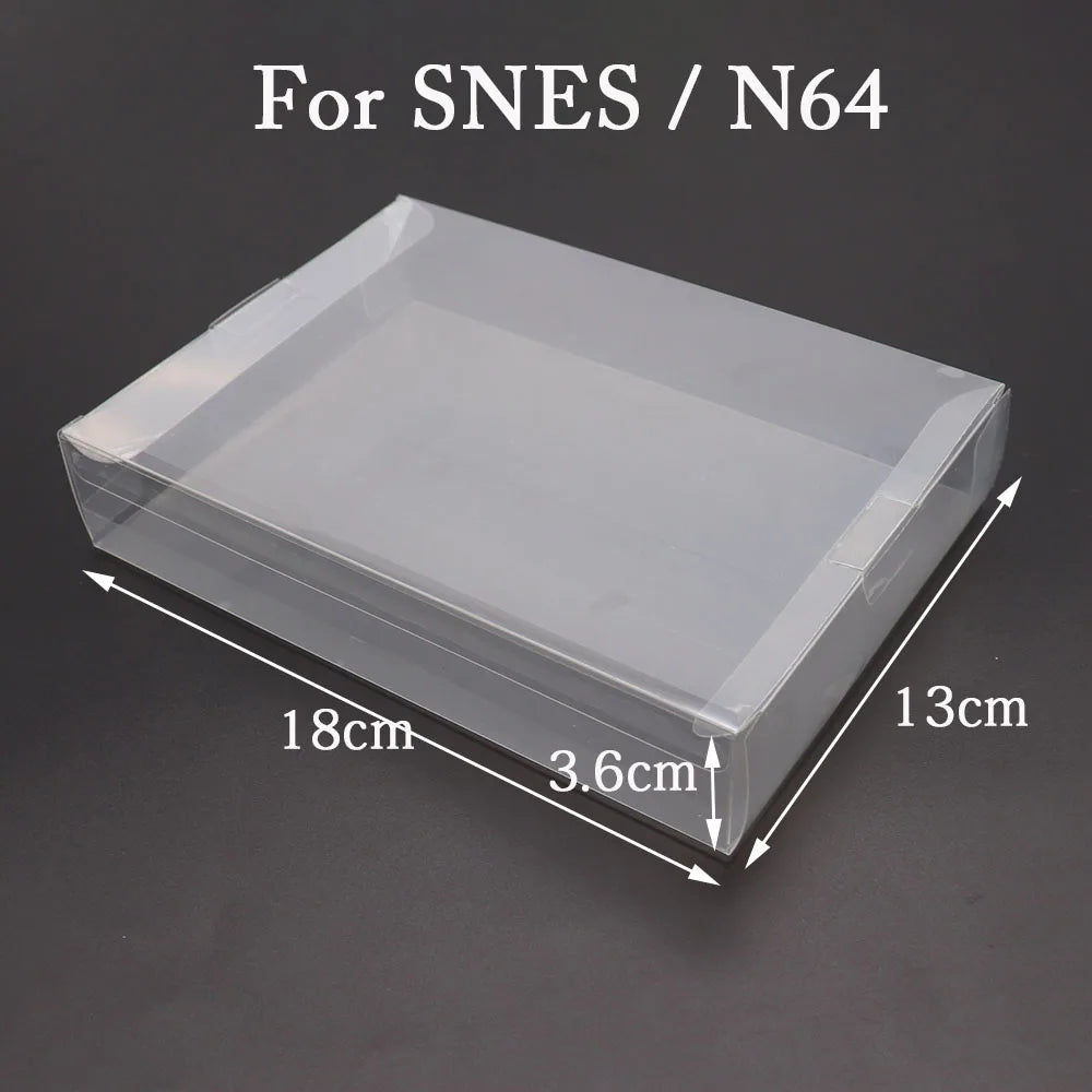 5/20PCS Clear Transparent Game Cartridge Box Case Games Plastic PET Protector for N64 NES SNES for ps5 ps4 ps3 GB GBA GBC Switch