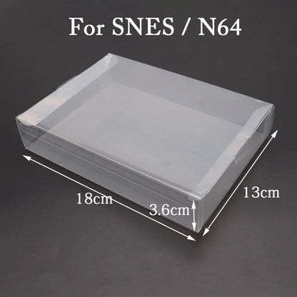 5/20PCS Clear Transparent Game Cartridge Box Case Games Plastic PET Protector for N64 NES SNES for ps5 ps4 ps3 GB GBA GBC Switch