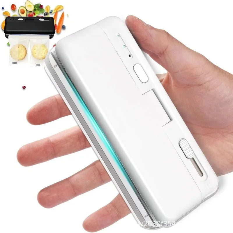 Mini Plastic Bag Sealer Heat Bag Sealing Machine Food Packaging Plastic Bags Sealer Clip Bag Handheld Rechargeable Heat Sealer Beauty World Shop