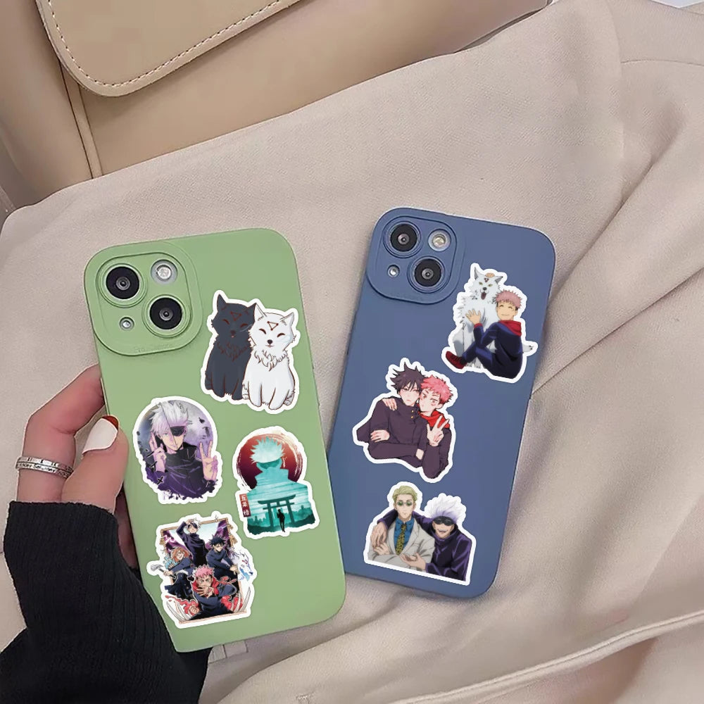 30/60/180pcs Cartoon Jujutsu Kaisen Stickers Cute Decals Toy Stationery Guitar Phone Bicycle Laptop Luggage Car Graffiti Kids Beauty World Shop