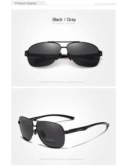 KINGSEVEN Polarized Aluminum Sunglasses Men UV400 HD Lens Pilot Eye Protection Photochromic Glasses Women Night Vision Eyewear Beauty World Shop