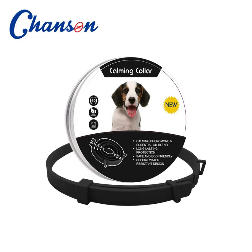 Pet Calming Collar For Cats Dogs Adjustable Anxiety Pheromone Reducing Pet Collar Lasting Natural Calm Relax Soothing Collars Beauty World Shop