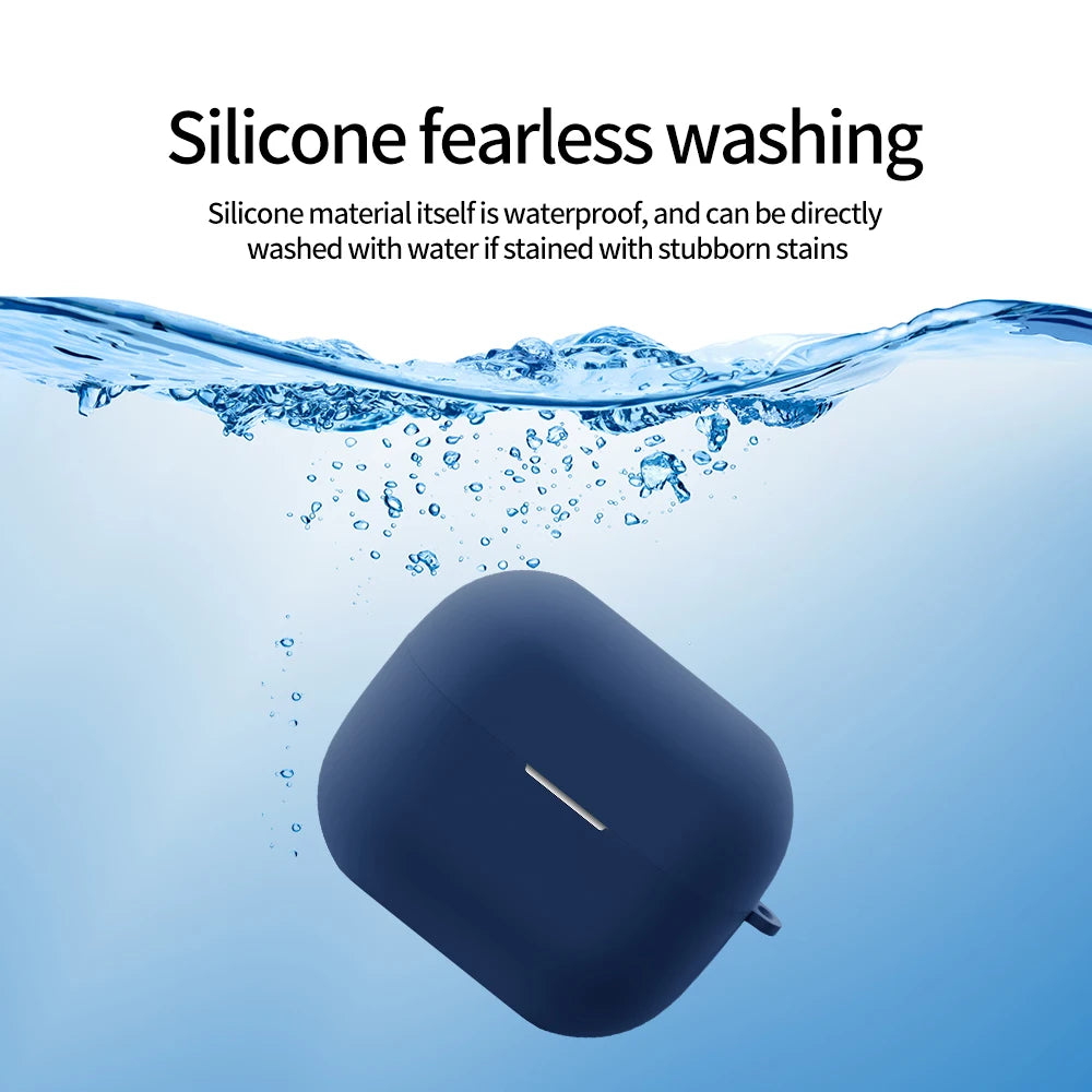 Silicone Case For Samsung Galaxy Buds 3 Pro Buds 3 FE Earbuds Accessories Shockproof Cover Dust-proof Keychain Coque Capa Fundas