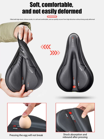 Waterproof Road Bike Saddle Cushion Comfortable MTB Bicycle Seat Cover Breathable Mountain Bike Cycling Seat Cover Beauty World Shop