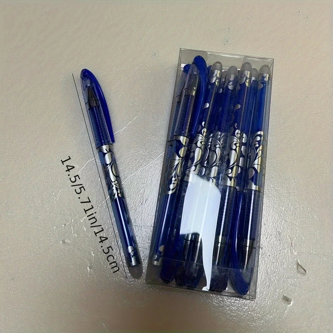 Boxed Multicolor Erasable Gel Pens, Medium Tip 0.5mm, Smooth Writing, Suitable for Office and Everyday Use, Christmas Present Beauty World Shop
