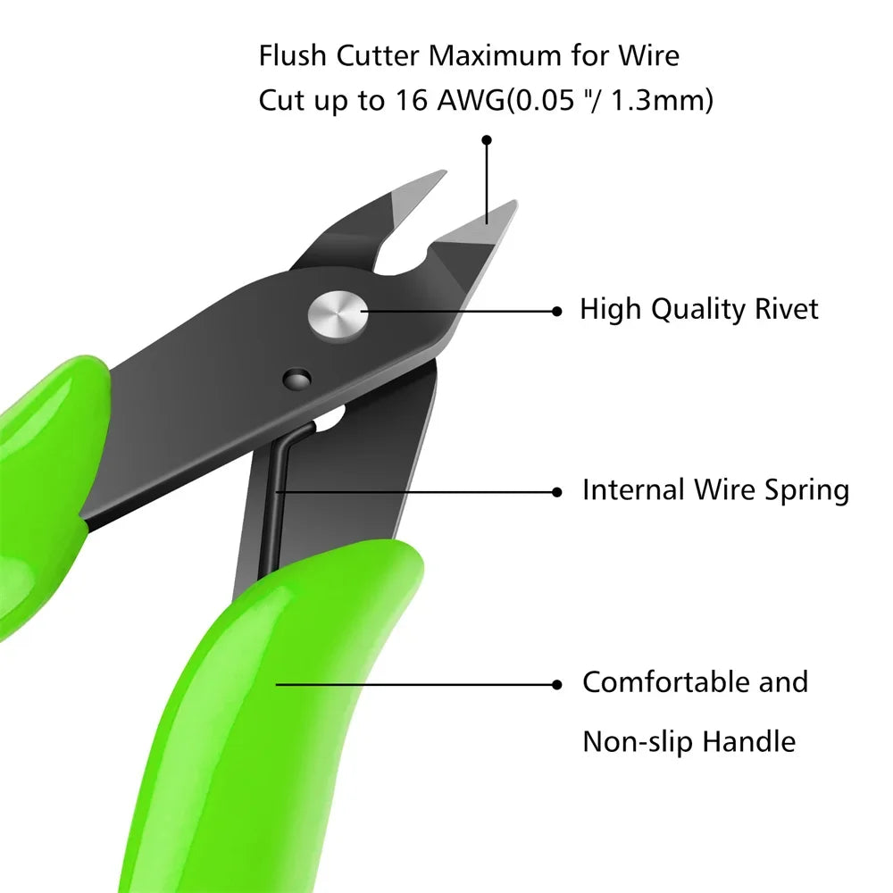 Universal Pliers Multi Functional Tools Electrical Wire Cable Cutters Cutting Side Snips Flush Stainless Steel Nipper Hand Tools Beauty Fashion