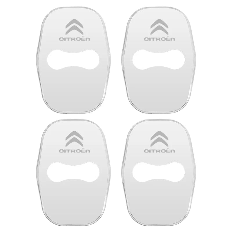 Metal Car Door Lock Cover for Citroen C4 C3-XR C5 Aircross C6 C-quatre Picasso C-Elysee C4L C3L Emblem Stickers Badge Beauty World Shop
