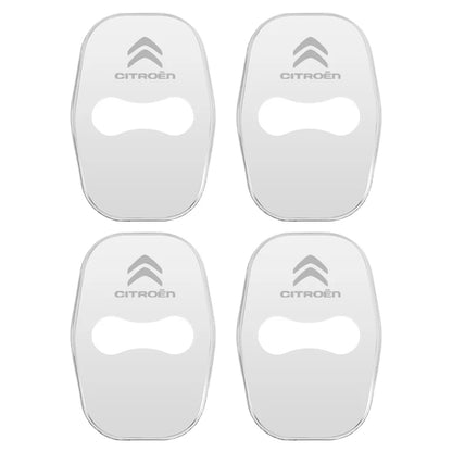 Metal Car Door Lock Cover for Citroen C4 C3-XR C5 Aircross C6 C-quatre Picasso C-Elysee C4L C3L Emblem Stickers Badge Beauty World Shop