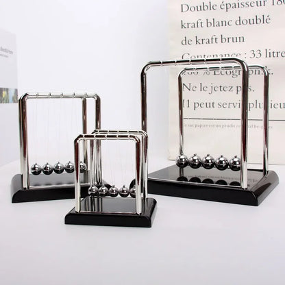 Newton Cradle Balance Steel Balls Perpetual Motion Collision Ball School Teaching Physics Science Pendulum Toy Home Decoration Beauty World Shop