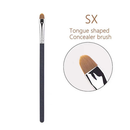 Flat Round Ultra-thin Foundation Concealer Makeup Brush Professional Contour Liquid Cream Concealer Make-up Tool 4 Types Sizes Beauty World Shop