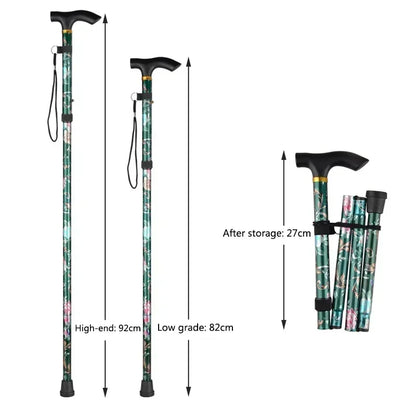 Outdoor Walking Sticks Hiking Camping Mountaineering Poles Telescopic Baton Trekking Poles Folding Cane Crutches Pole Unisex Beauty World Shop