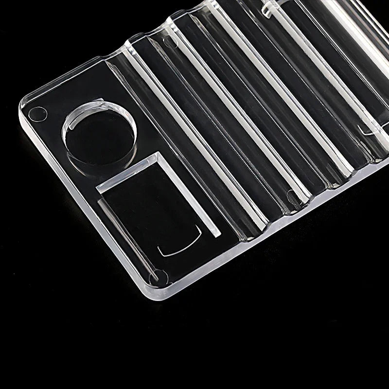 Acrylic Multi-purpose Nail Art Pen Holder, 5-Compartment Brush Stand with Color Palette, Organize and Display Tool Beauty World Shop