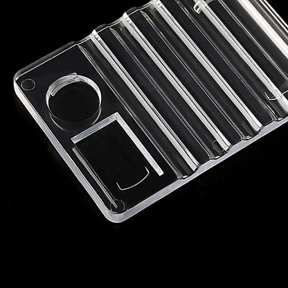Acrylic Multi-purpose Nail Art Pen Holder, 5-Compartment Brush Stand with Color Palette, Organize and Display Tool Beauty World Shop