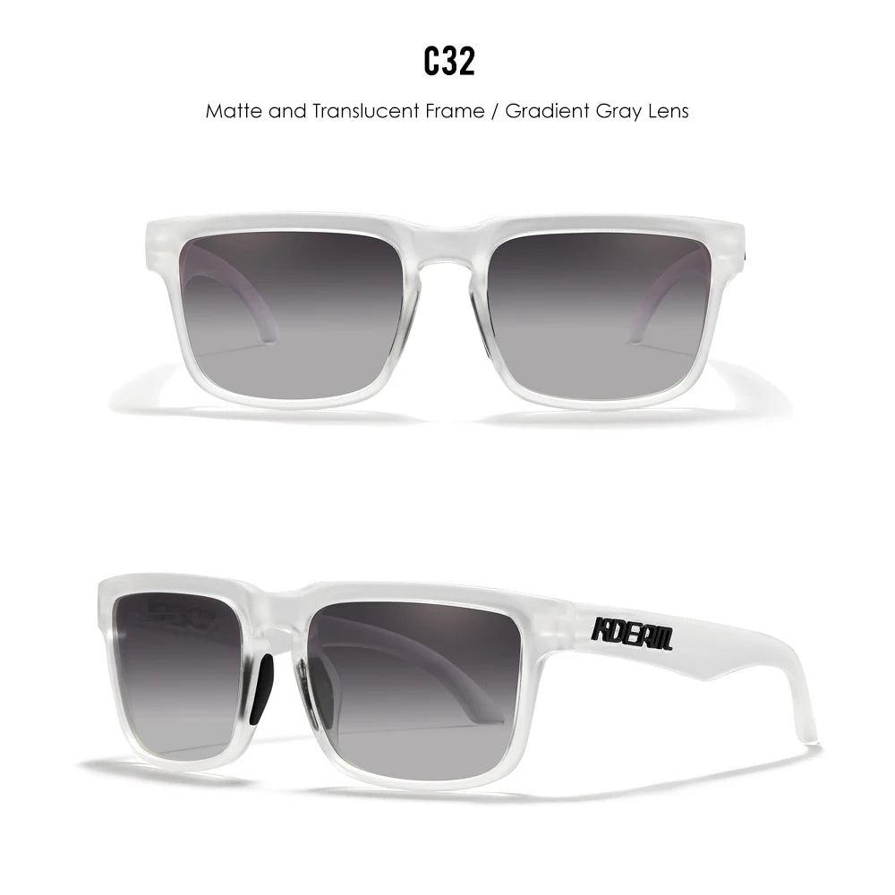 KDEAM Men's Polarized Sunglasses Square Casual Outdoors Sun Glasses Women Unisex Sunglass For Couple With Zipper Case Beauty World Shop