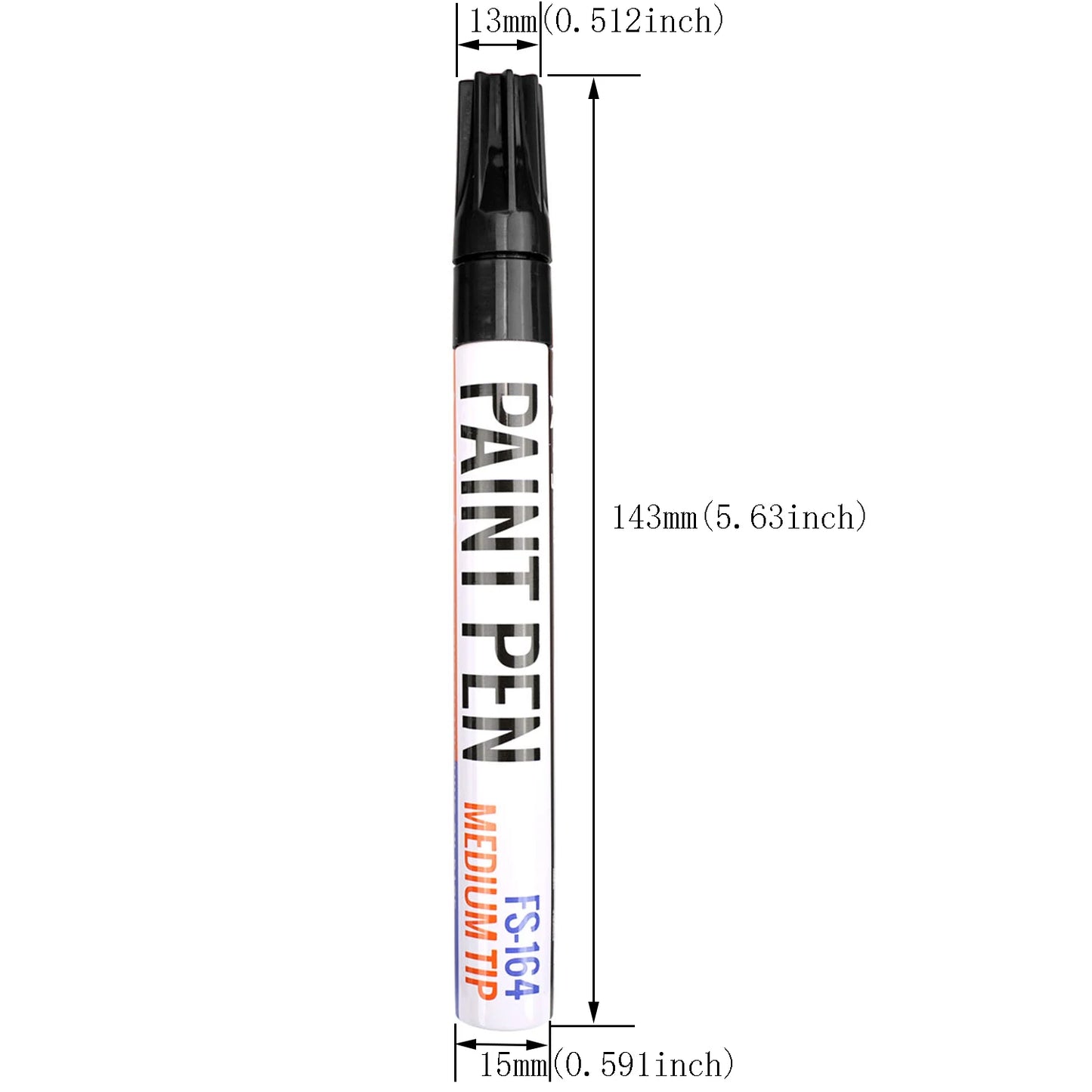Black/White Oil Based Paint Pens, Permanent Marker for Metal, Wood, Canvas, Fabric, Plastic, Tire, Glass, Waterproof Beauty World Shop