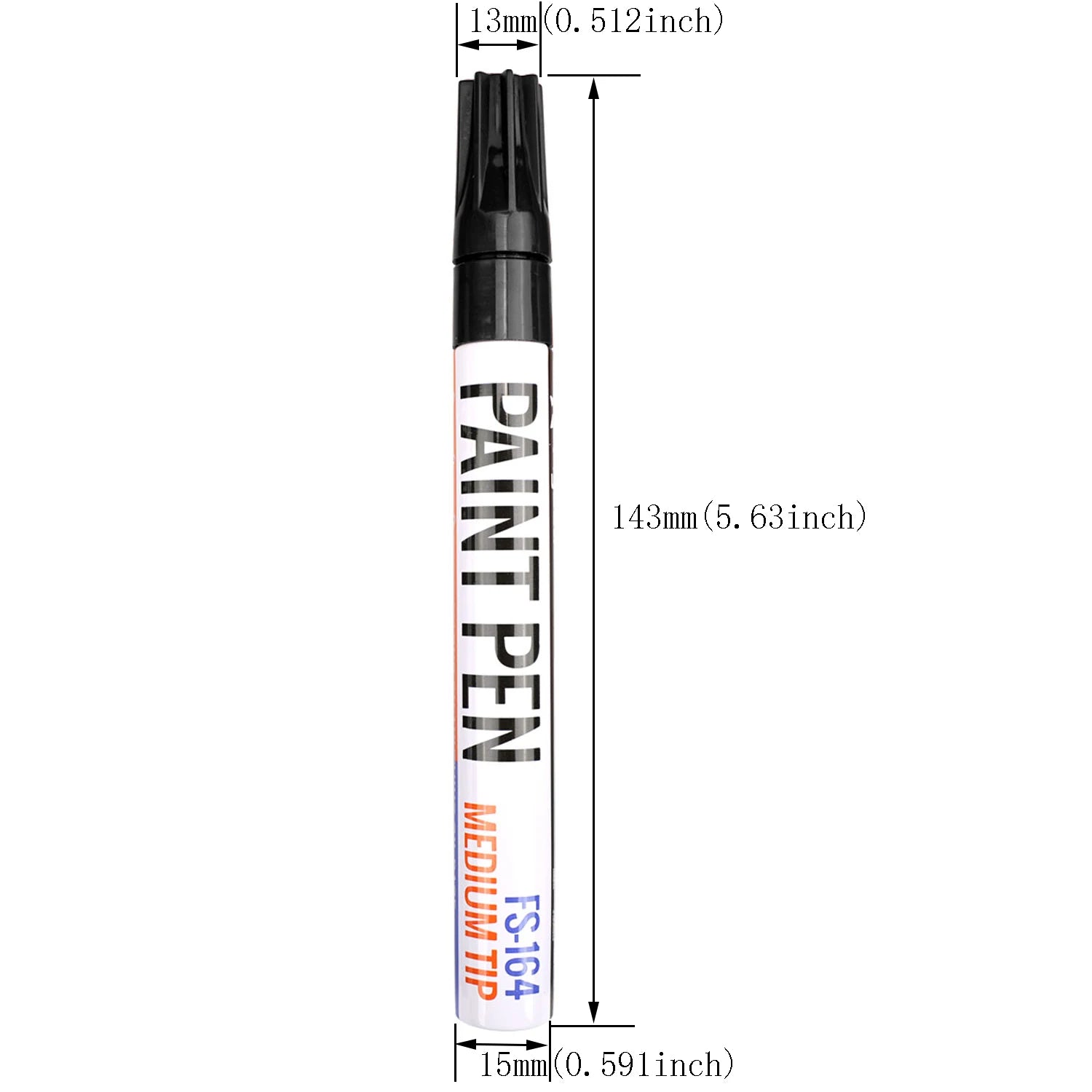 Black/White Oil Based Paint Pens, Permanent Marker for Metal, Wood, Canvas, Fabric, Plastic, Tire, Glass, Waterproof Beauty World Shop