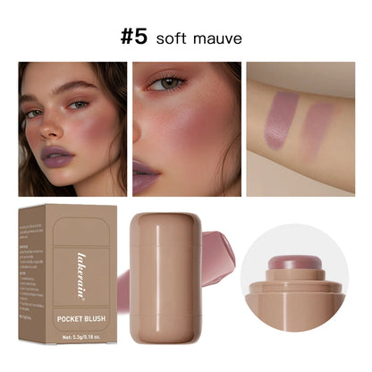 3-in-1Blush Stick Lasting Brightens Facial Cheek Stick Moisturizing Flash Lip Gloss Makeup Lip Gloss Face Rouge Beauty World Shop