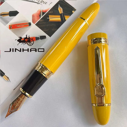 1 PCS JINHAO 159 Classic Design SIlver Trim Calligraphy Iridium Business Pen With Converter Beauty World Shop