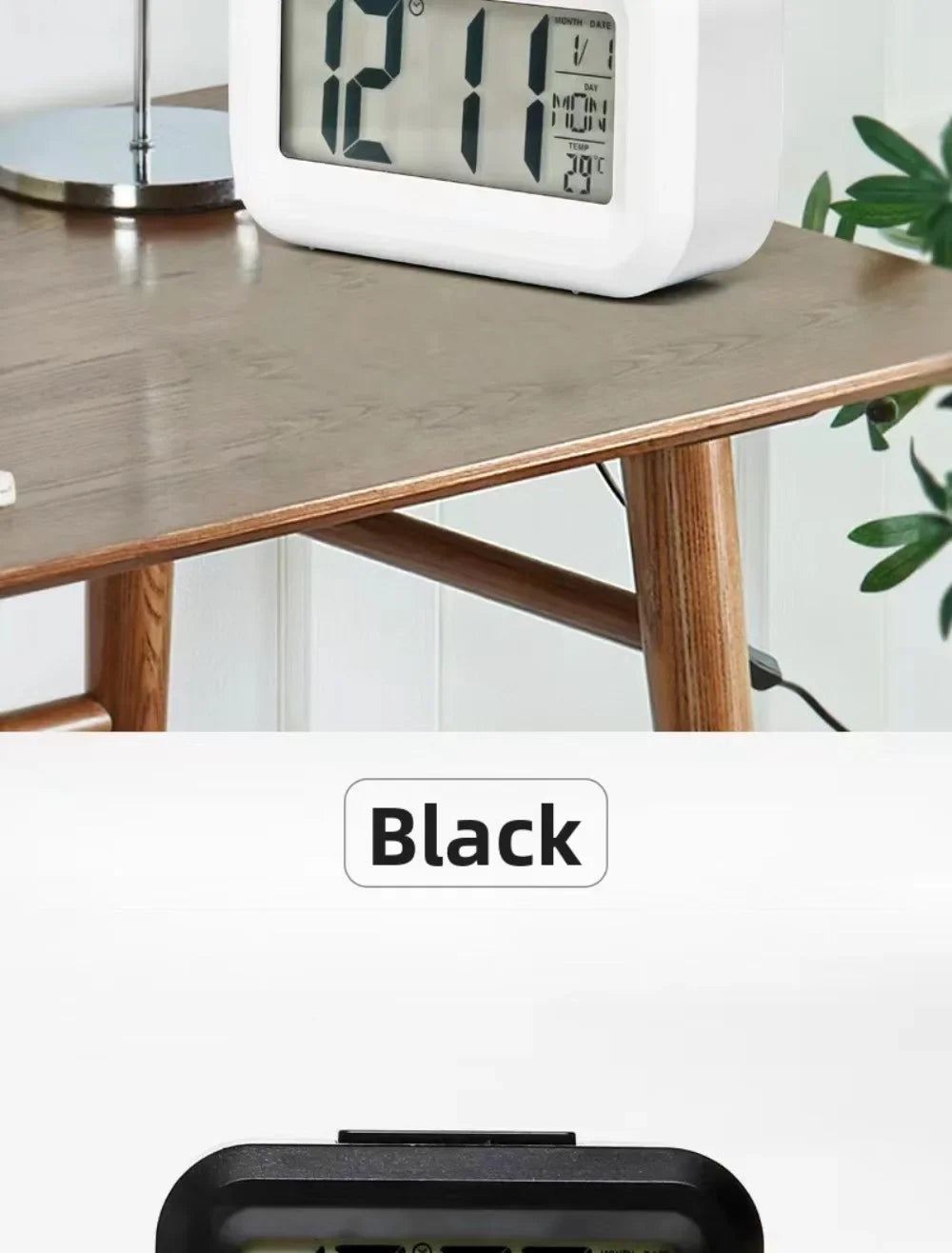 Digital Led Clock Household Bedside Battery Powered Multi-function Alarm Clock Desk Things for the Room Table Clocks Home Decor Beauty World Shop