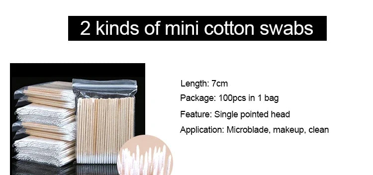 500pcs Double Head Cotton Swab Women Makeup Cotton Buds Tip for Wood Sticks Nose Ears Cleaning Health Care Tools Beauty Fashion