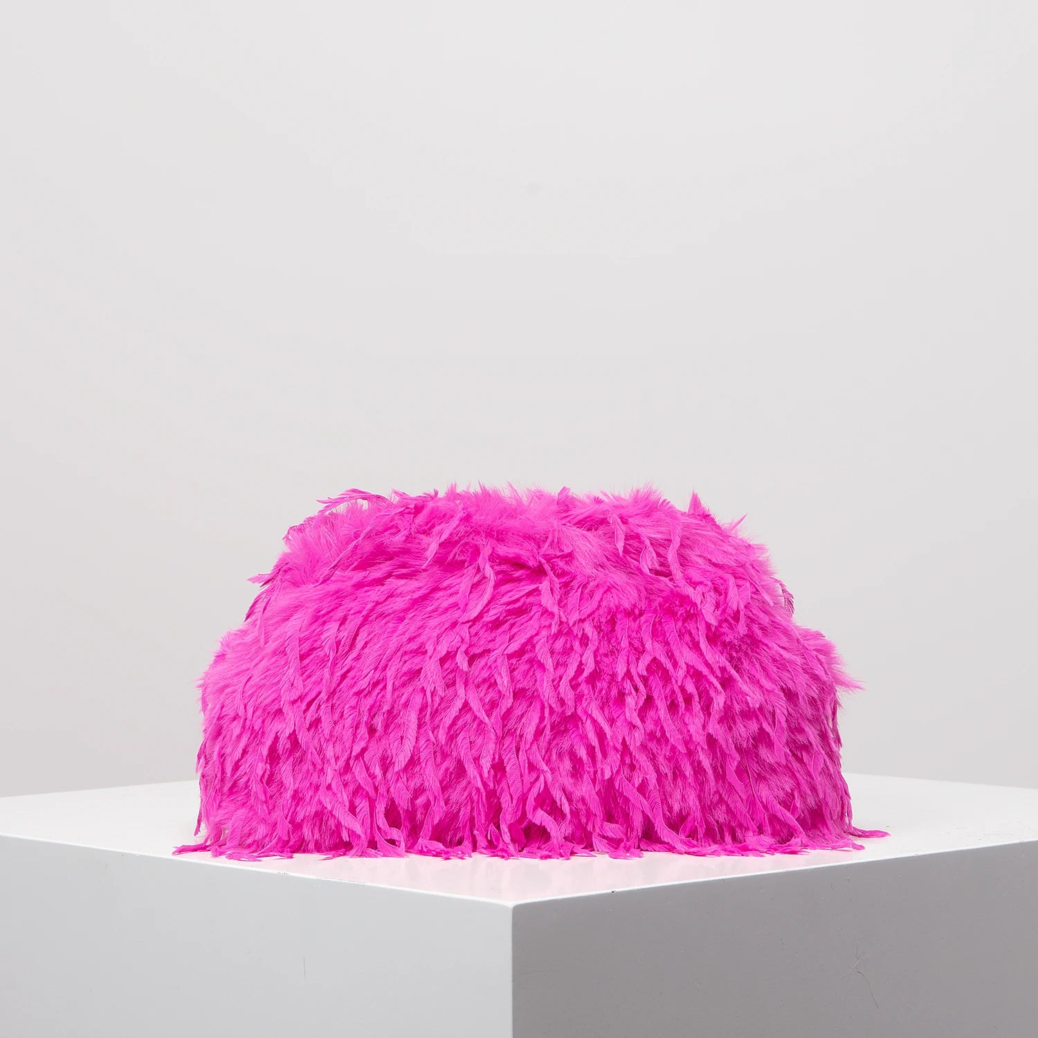 Dopamine-style clip bag, Y2K plush clutch bag, candy-colored women's purse, dinner dress clutch Beauty World Shop