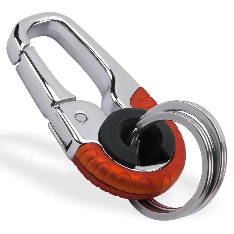 Keychain Buckle for Men Stainless Steel Key Ring Key Chain Hook Outdoor Carabiner Climbing Keyfob Accessories Beauty World Shop